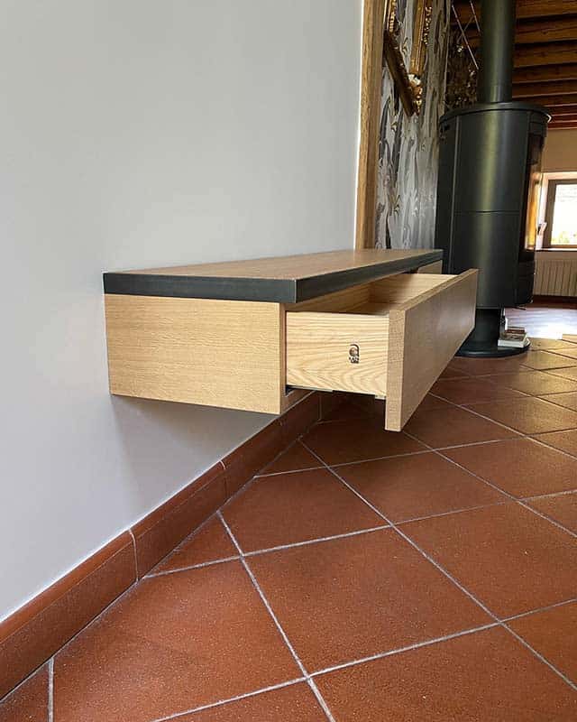 Meuble tv sur mesure avec tiroir 1